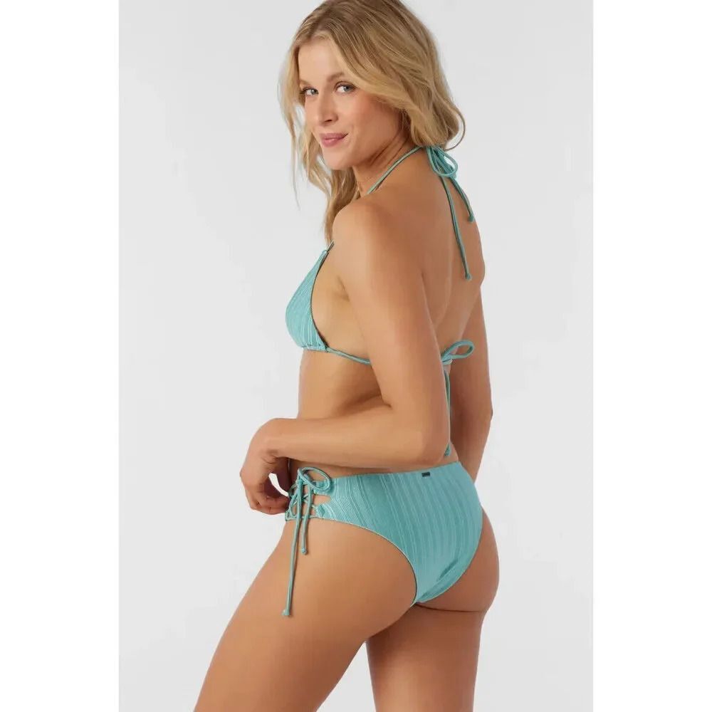O'Neill Mizi Metallic Rib Madrid Top Women's Medium Canton Cutout Bralette VDA28 - Picture 11 of 15